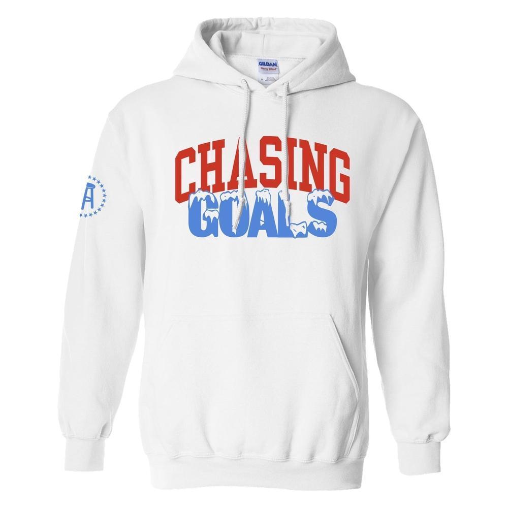Chasing Goals Hoodie-Hoodies & Sweatshirts-Barstool Sports-White-S-Barstool Sports