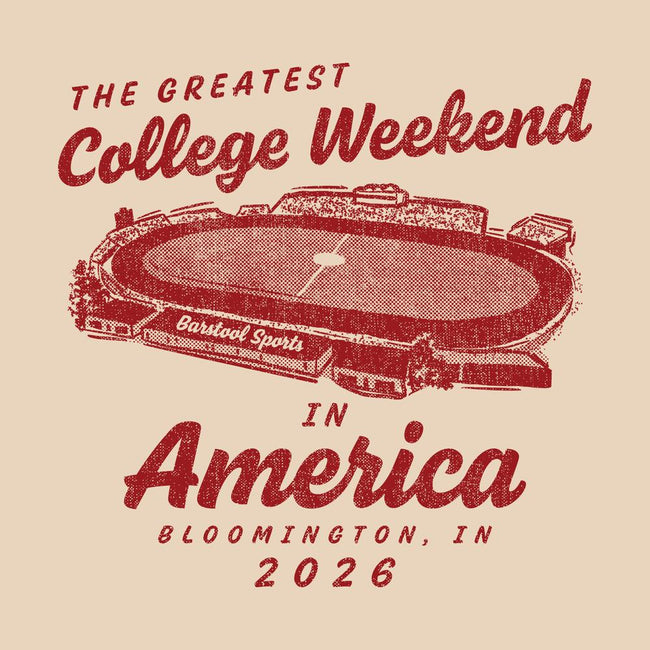The Greatest College Weekend Pocket Tee-T-Shirts-Barstool U-Barstool Sports