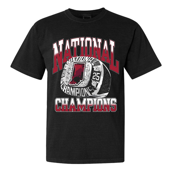 IN National Champions Ring Tee-T-Shirts-Barstool U-Black-S-Barstool Sports