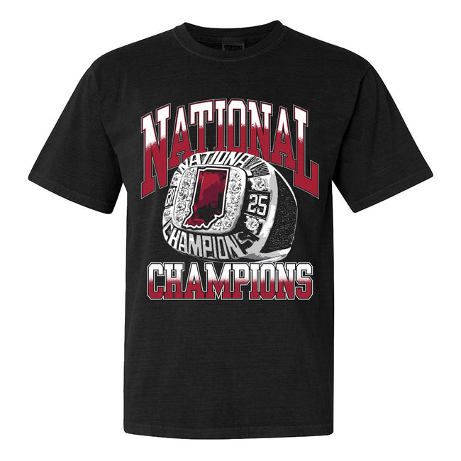 IN National Champions Ring Tee-T-Shirts-Barstool U-Black-S-Barstool Sports