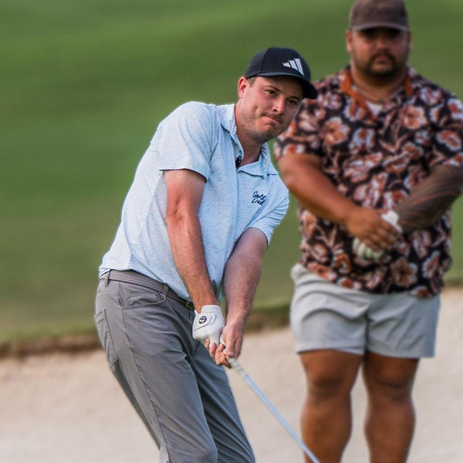 Golf Dad Printed Polo-Polos-Fore Play-Barstool Sports