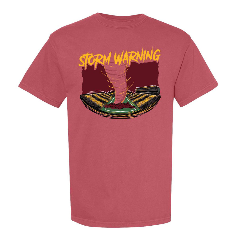 Storm Warning Tee-T-Shirts-Barstool U-Red-S-Barstool Sports