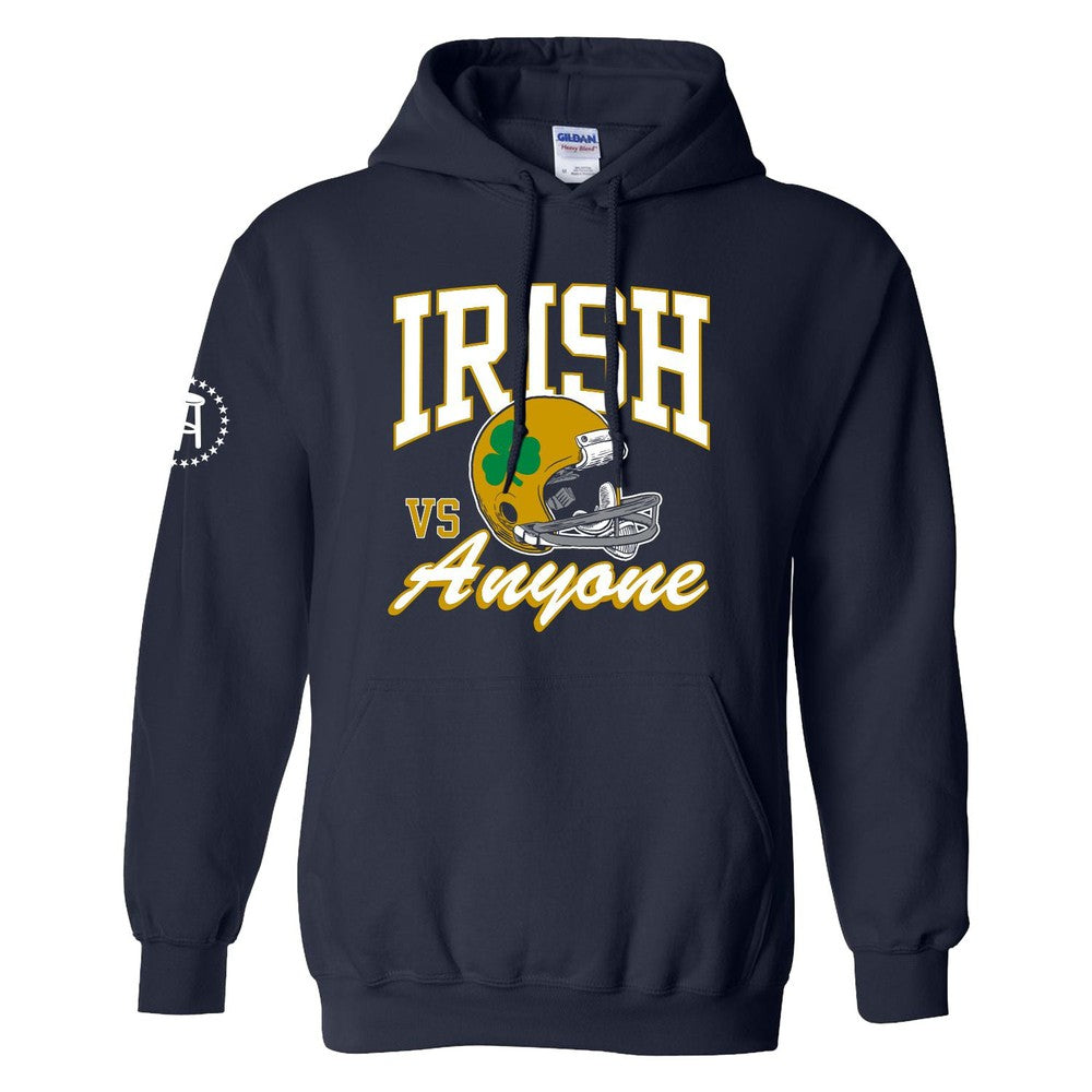 Irish vs. Anyone Hoodie-Hoodies & Sweatshirts-Barstool Chicago-Navy-S-Barstool Sports