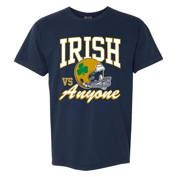 Irish vs. Anyone Tee-T-Shirts-Barstool Chicago-Navy-S-Barstool Sports