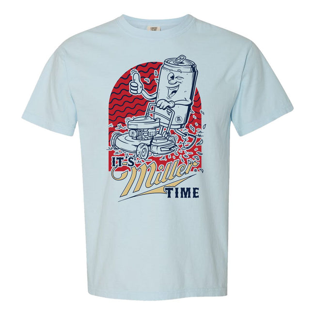 It's Miller Time Tee-T-Shirts-Barstool Chicago-Light Blue-S-Barstool Sports