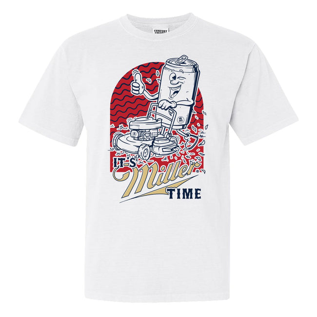 It's Miller Time Tee-T-Shirts-Barstool Chicago-White-S-Barstool Sports