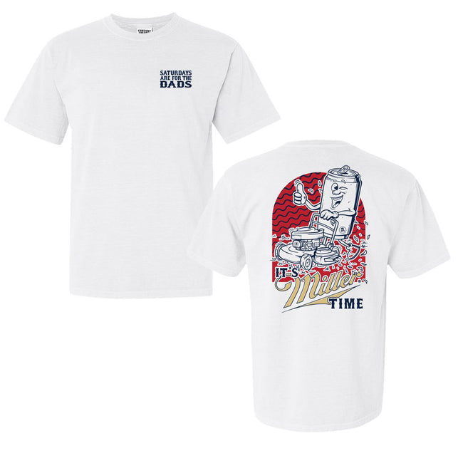 It's Miller Time x SAFTD Tee-T-Shirts-Barstool Chicago-White-S-Barstool Sports