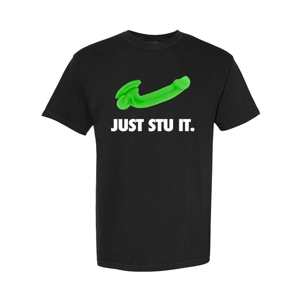 Just Stu It Tee-T-Shirts-Barstool Sports-Black-S-Barstool Sports