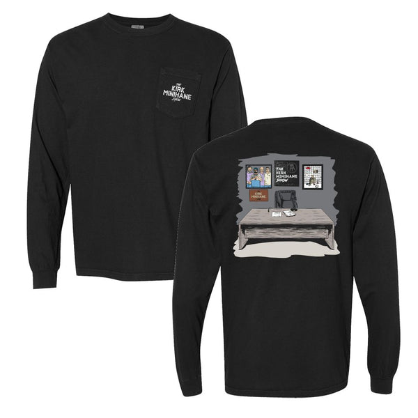 The Kirk Minihane Show Studio Long Sleeve Pocket Tee - The Kirk