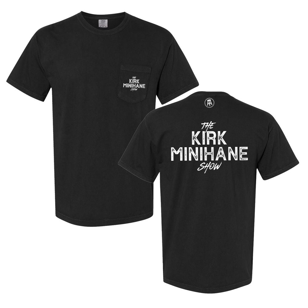 The Kirk Minihane Show Pocket Tee-T-Shirts-The Kirk Minihane Show-Black-S-Barstool Sports
