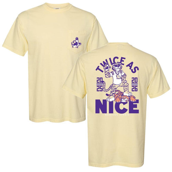 Twice as Nice Pocket Tee-T-Shirts-Barstool U-Yellow-S-Barstool Sports