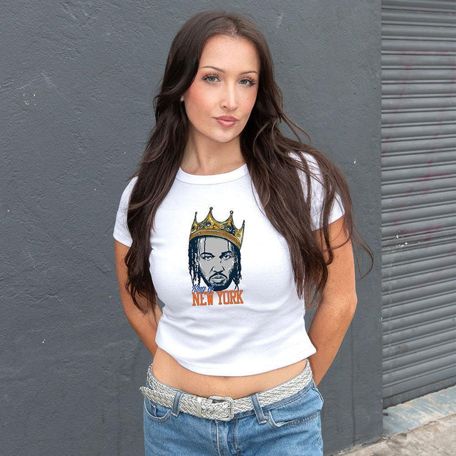 JB King of New York Women's Baby Tee-T-Shirts-Barstool Sports-Barstool Sports