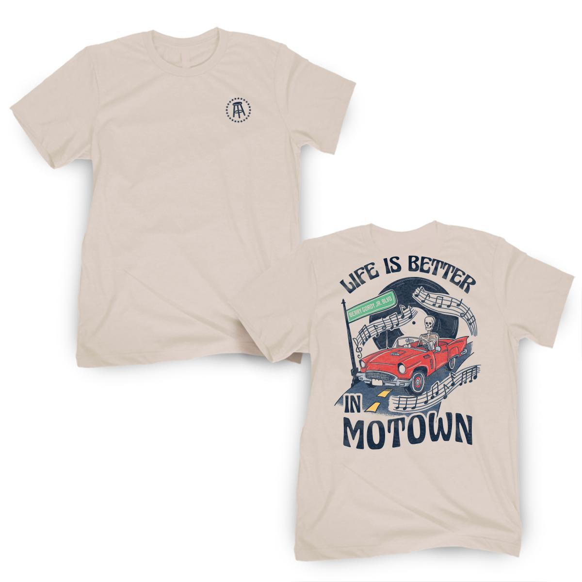 Life Is Better Motown Tee-T-Shirts-Barstool U City-Barstool Sports