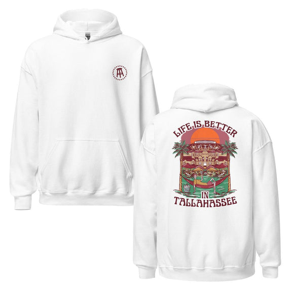 Life Is Better Tallahassee Hoodie-Hoodies & Sweatshirts-Barstool U-S-Barstool Sports