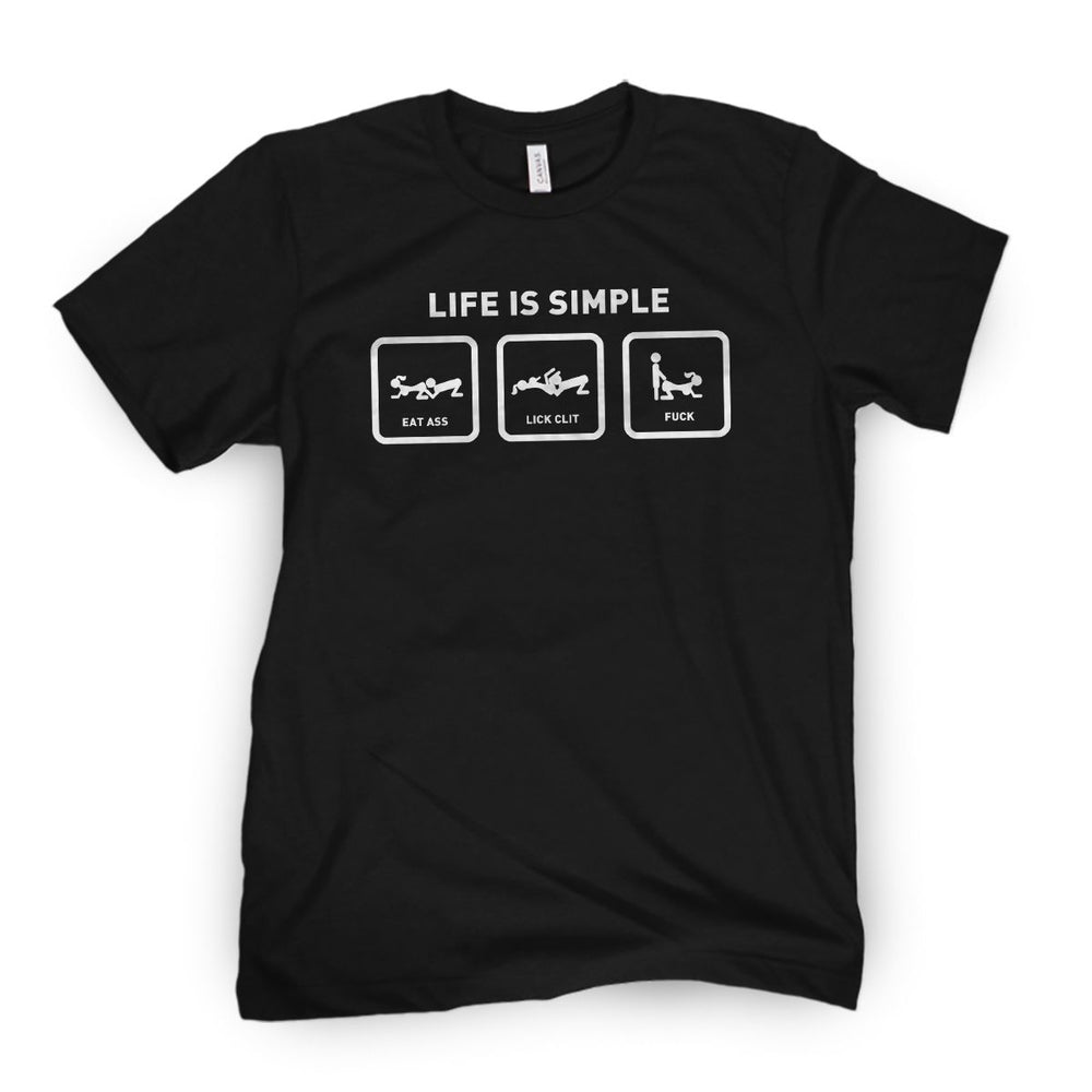 Life is Simple Tee-T-Shirts-Barstool Sports-Black-S-Barstool Sports