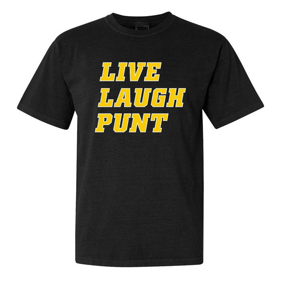 Live Laugh Punt Tee-T-Shirts-Barstool U-Black-S-Barstool Sports