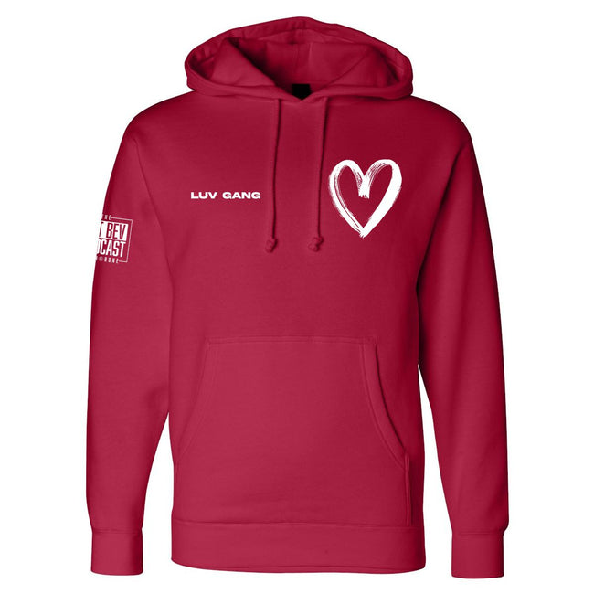 Luv Gang Hoodie-Hoodies & Sweatshirts-The Pat Bev Podcast with Rone-Red-S-Barstool Sports