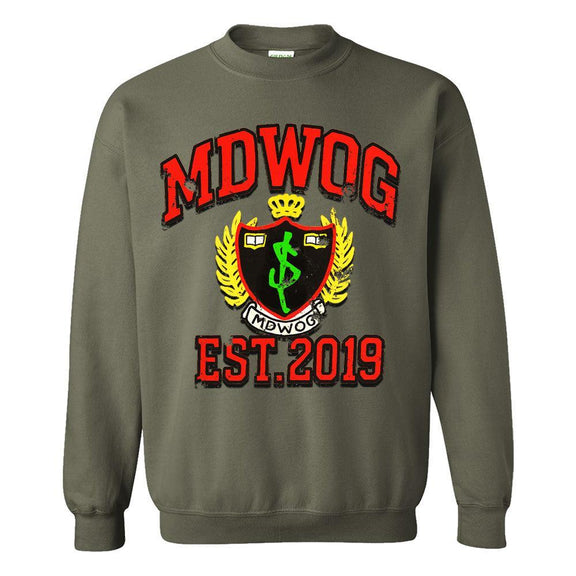 MDWOG Est 2019 Crewneck-Crewnecks-Million Dollaz Worth of Game-Barstool Sports