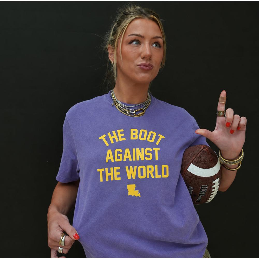 The Boot Against the World Tee-T-Shirts-Barstool U-Barstool Sports