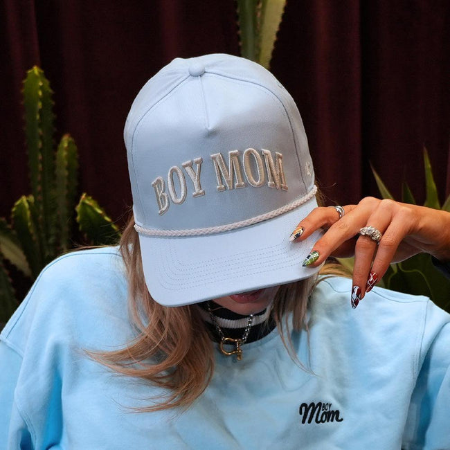 Boy Mom '47 HITCH Rope Hat-Hats-Barstool Sports-Barstool Sports