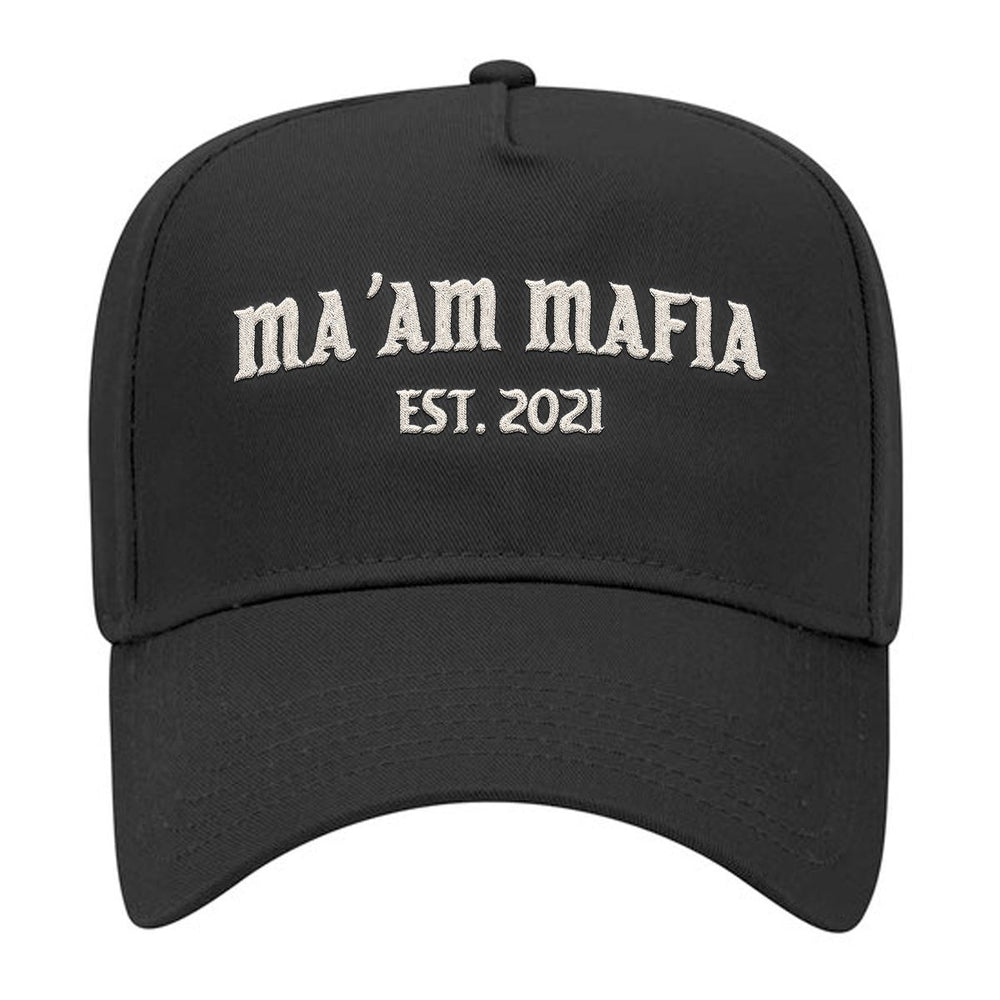 Ma'am Mafia Snapback Hat-Hats-Out & About-Black-One Size-Barstool Sports