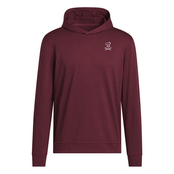 Barstool Golf x Adidas Ultimate365 Elevated Pullover Hoodie-Hoodies & Sweatshirts-Fore Play-Maroon-S-Barstool Sports