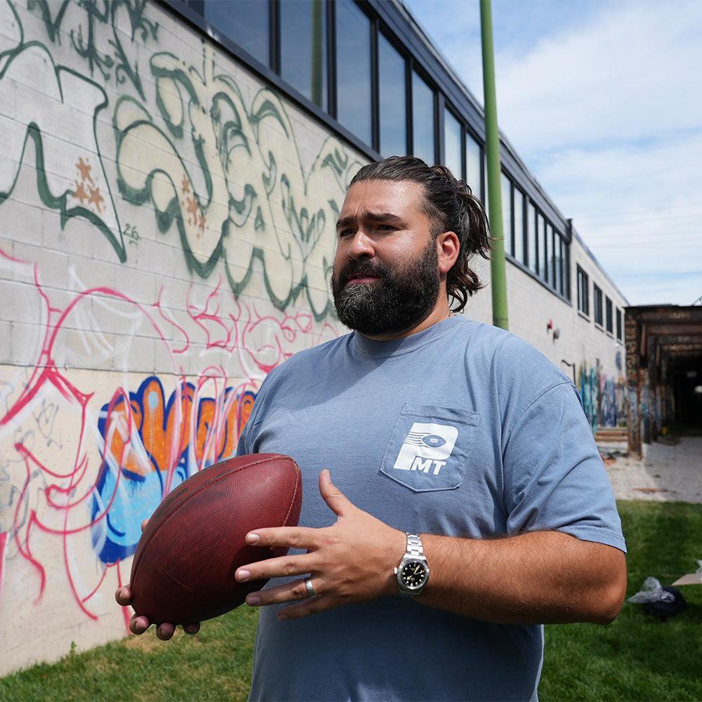 Just Cover Football Pocket Tee-T-Shirts-Pardon My Take-Barstool Sports