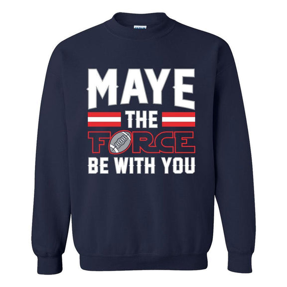 Maye the Force Crewneck-Crewnecks-Barstool Sports-Navy-S-Barstool Sports