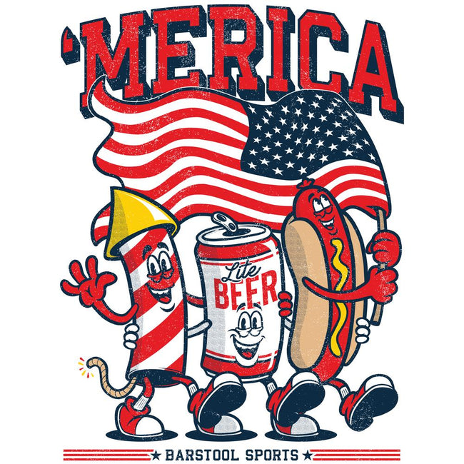 'Merica Pocket Tee-T-Shirts-Barstool Sports-Barstool Sports