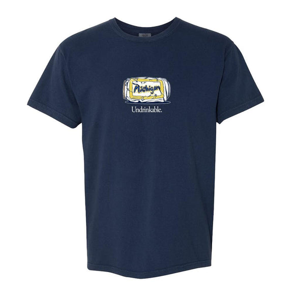 Undrinkable MI Tee-T-Shirts-The Yak-Navy-S-Barstool Sports