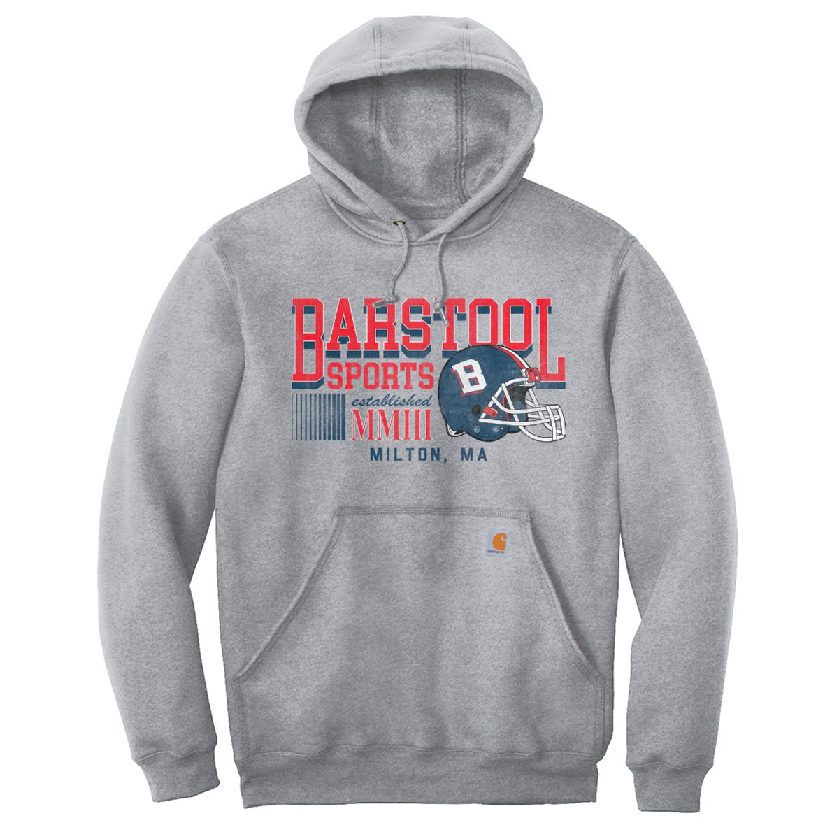 Barstool Sports Football Premium Hoodie-Hoodies & Sweatshirts-Barstool Sports-Grey-S-Barstool Sports