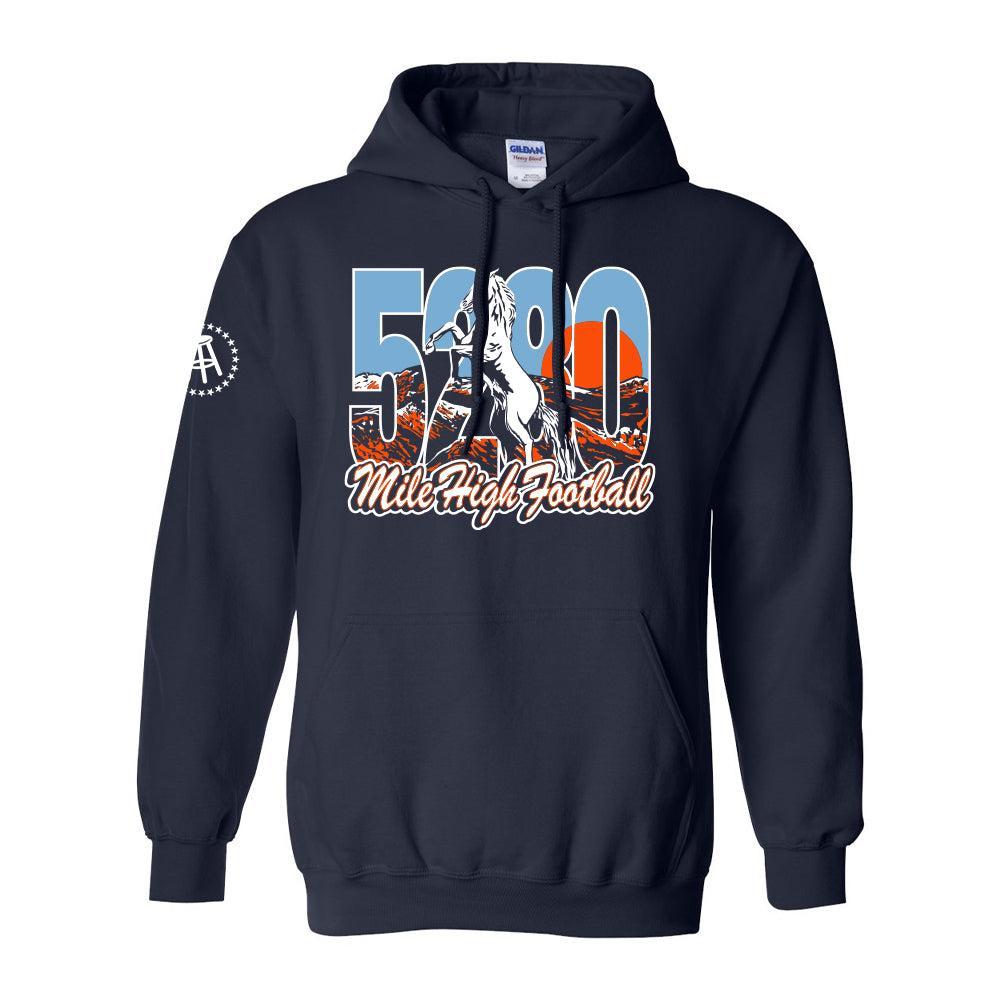 5280 Football Hoodie-Hoodies & Sweatshirts-Barstool Sports-Navy-S-Barstool Sports