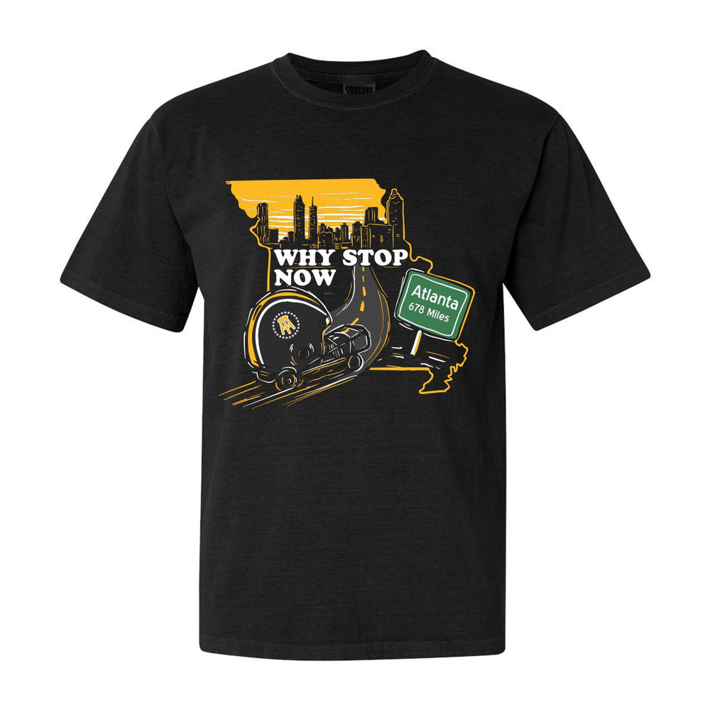 Why Stop Now Tee-T-Shirts-Barstool U-Black-S-Barstool Sports