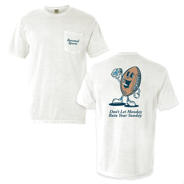 Morning Pocket Tee | Barstool Sports White