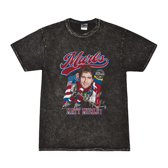 Spittin Chiclets x NHL Alumni Association Murls Mineral Wash Tee-T-Shirts-Spittin Chiclets-Black-S-Barstool Sports