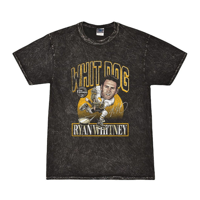 Spittin Chiclets x NHL Alumni Association Whit Dog Mineral Wash Tee-T-Shirts-Spittin Chiclets-Black-S-Barstool Sports