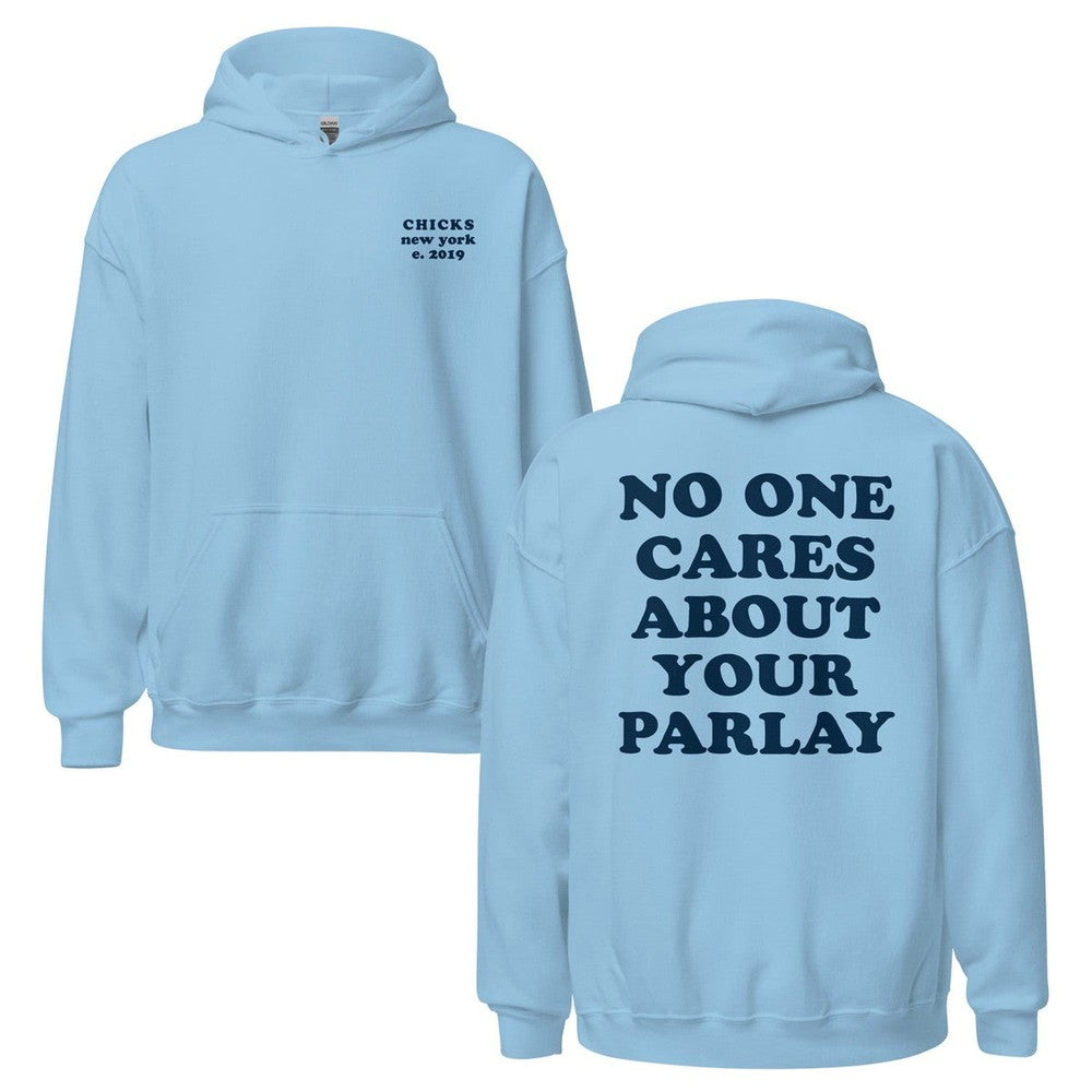 Girl in blue online hoodie