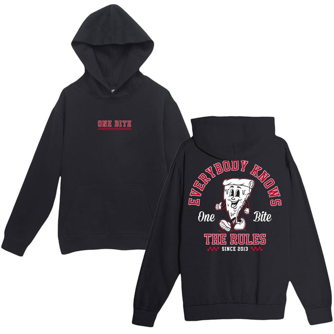 One Bite Checkered Hoodie-Hoodies & Sweatshirts-One Bite-Black-S-Barstool Sports