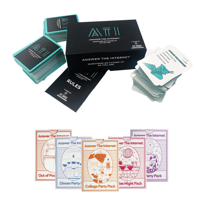 Answer The Internet Card Game + Expansion Pack Set-Bundles-KFC Radio-Barstool Sports