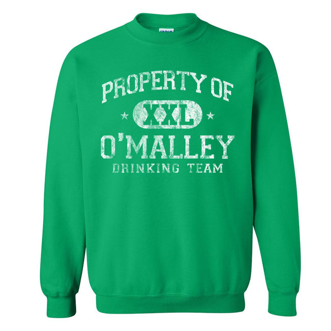 O'Malley Drinking Team Crewneck-Crewnecks-Grace OMalley-Green-S-Barstool Sports