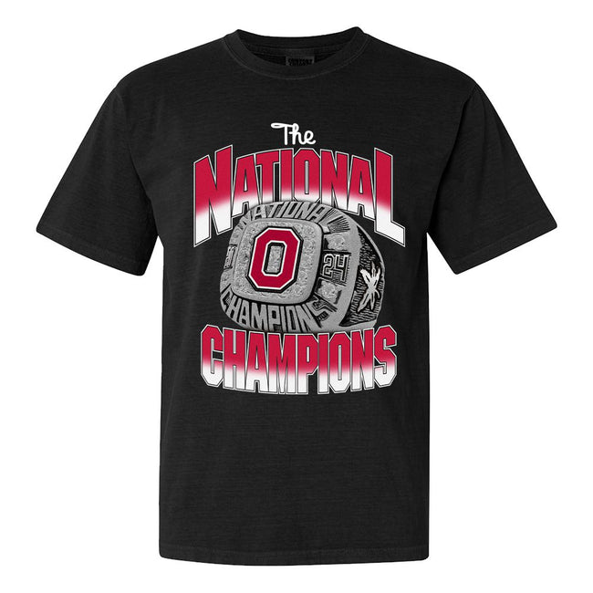 OH National Champions Ring Tee-T-Shirts-Barstool U-Black-S-Barstool Sports