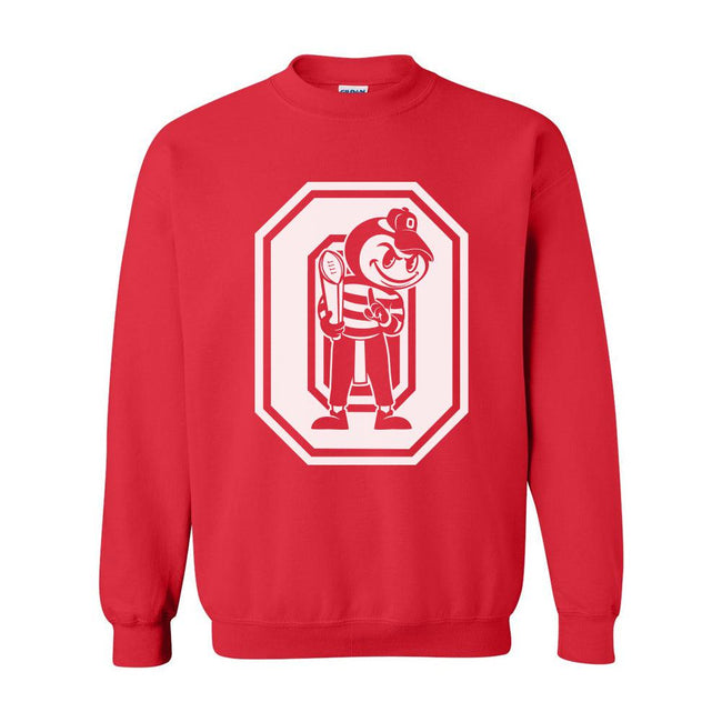 O Trophy Crewneck-Crewnecks-Barstool U-Red-S-Barstool Sports