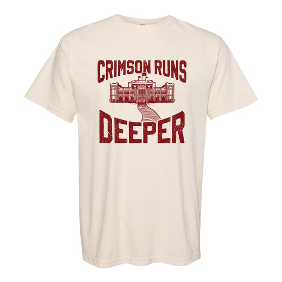 Crimson Runs Deeper Tee-T-Shirts-Barstool U-Barstool Sports