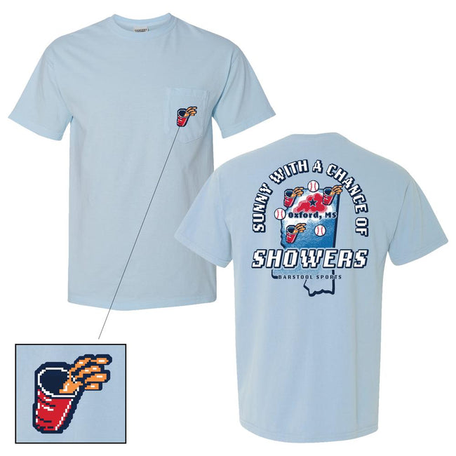 Chance of Showers Pocket Tee-T-Shirts-Barstool U-Barstool Sports