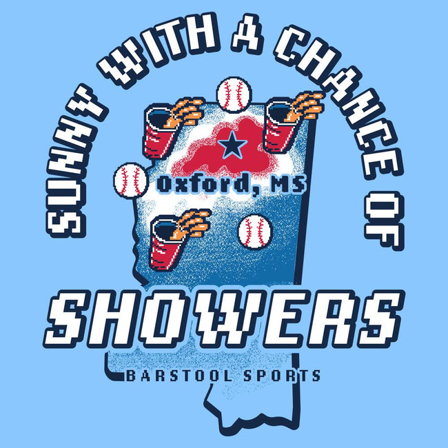 Chance of Showers Pocket Tee-T-Shirts-Barstool U-Barstool Sports