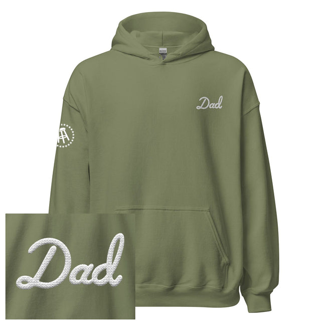 Dad Embroidered Hoodie-Hoodies & Sweatshirts-Bussin With The Boys-Olive-S-Barstool Sports