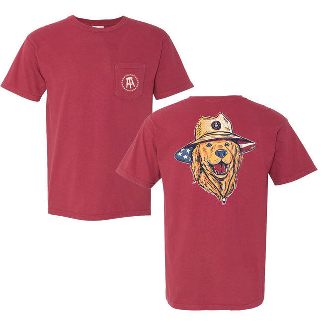 American Dog Pocket Tee-T-Shirts-Barstool Outdoors-Red-S-Barstool Sports