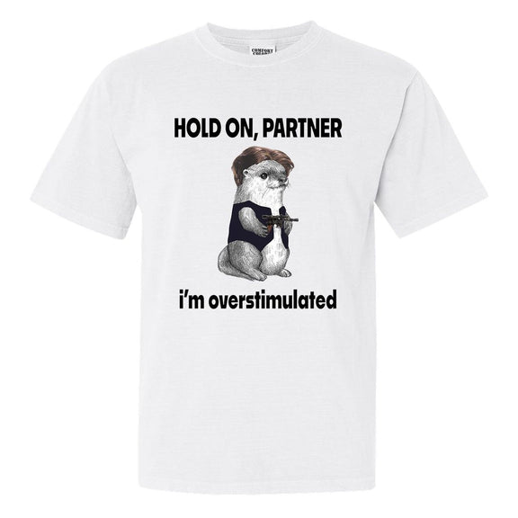 I'm Overstimulated Tee-T-Shirts-Mostly Sports-White-S-Barstool Sports