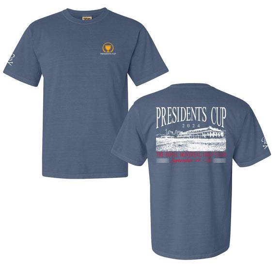 Barstool Golf x Presidents Cup Clubhouse Tee-T-Shirts-Fore Play-Blue-S-Barstool Sports