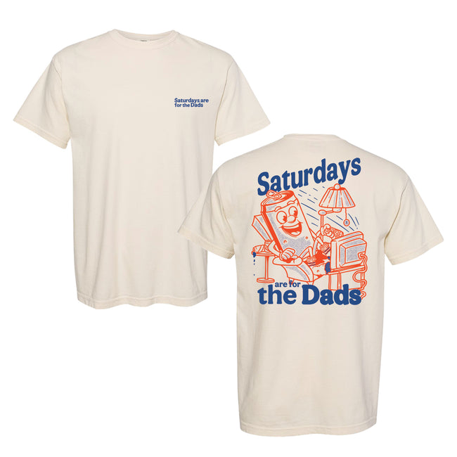 Saturdays Are For The Dads Couch Tee-T-Shirts-SAFTB-Ivory-S-Barstool Sports